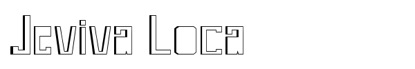 Jeviva Loca font preview